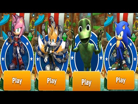 Sonic Dash - All Sonic Prime Characters Boscage Maze Sonic Rusty Rose Tails Nine vs Dame Tu Cosita