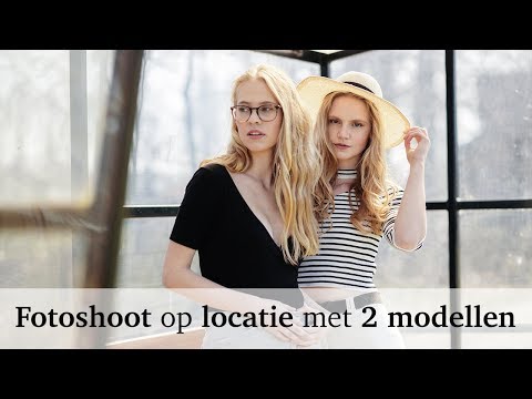 Backstage - Fotoshoot op locatie met twee modellen