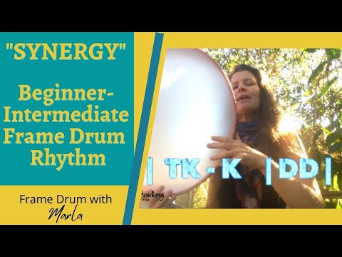 Beginner- Intermediate Frame Drum Instructional | Learn the "Synergy" Rhythm with Marla Leigh