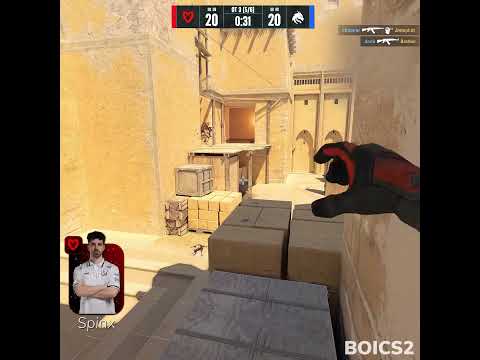 Spinx saves MOUZ with a 4K 😤#CS2 #Spinx #MOUZ #Clutch #CS2Shorts #TeamSpirit #Fragmovie #BLAST