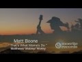 That's What Mamas Do  MATT BOONE