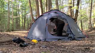 Winnerwell fast fold stove setup with Nortent gamme 4