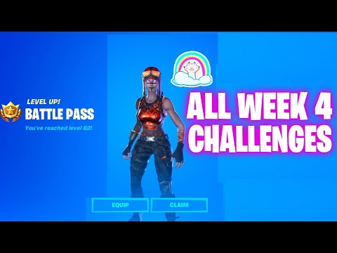 ALL WEEK 4 CHALLENGES GUIDE FORTNITE CHAPTER 2 SEASON 3