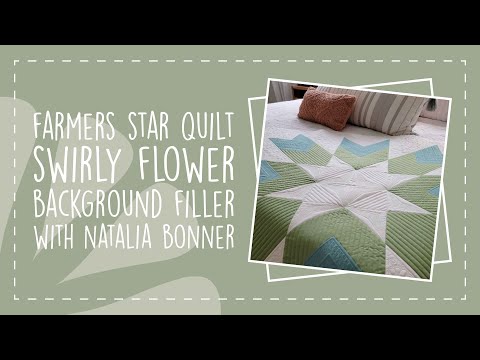 How-to Machine Quilt a Swirly Flower Background Filler with Natalia Bonner
