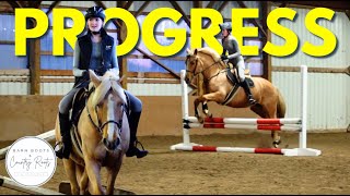 KATE'S JUMPING COACH ALREADY SEES IMPROVEMENT! | VLOG