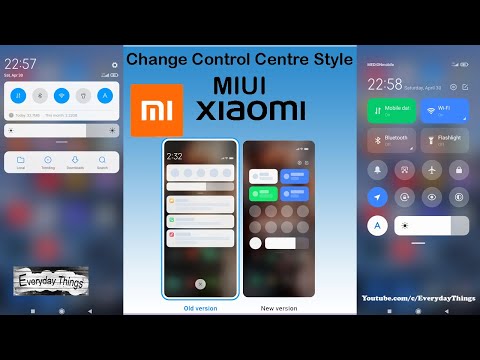 How To Change Control Centre Style On Xiaomi Phone, MIUI Control Centre Enable