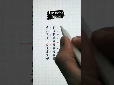 8er-Reihe | SUPER TRICK | by MatheMo #shorts