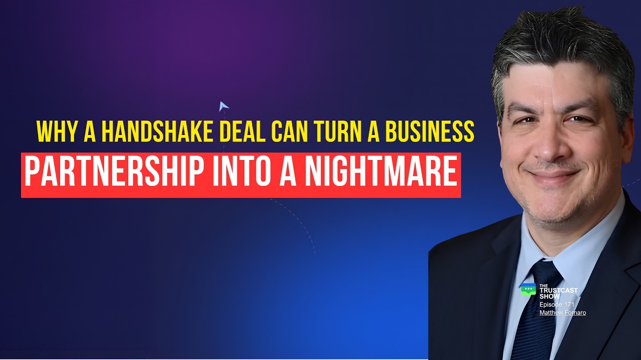 Matthew Fornaro on the TrustCast Show discussing starting his own law firm, business partnerships, and litigation