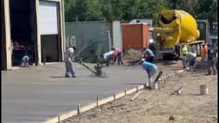 New cement on the shop ( September 22, 2022)