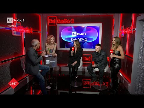 Intervista a Lazza ed Emma Marrone - Radio2 a Sanremo 10/02/2023