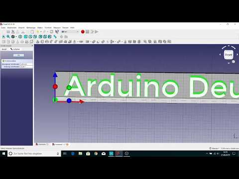 FreeCAD Buchstaben/Text einfügen - Namensschild Tutorial Deutsch