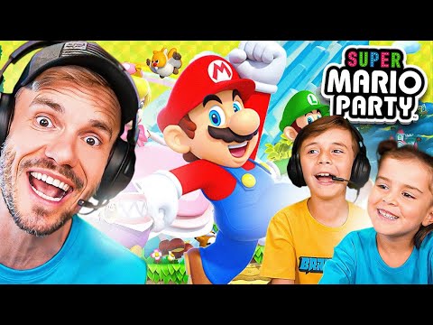 SUPER MARIO PARTY NO NINTENDO SWITCH COM FAMÍLIA BRANCOALA