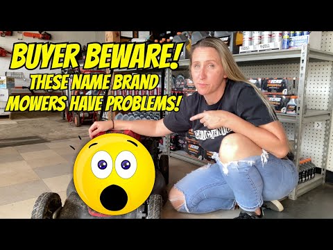 SAVE A TON OF MONEY in repairs by NOT BUYING this NAME BRAND mower.