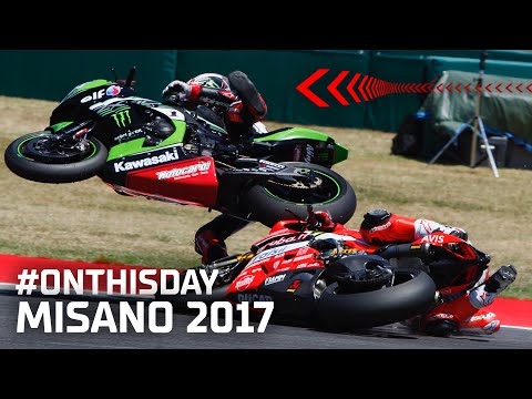 Davies vs. Rea in der LETZTEN RUNDE in Misano 2017 | #AnDiesemTag