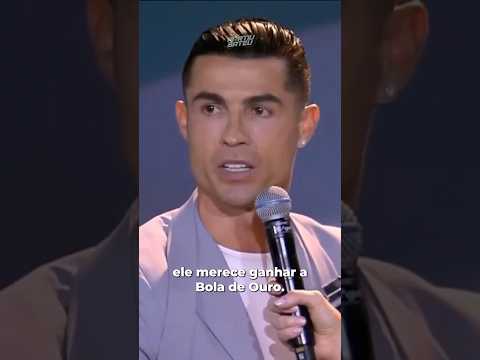 CRISTIANO RONALDO FALA QUE A BOLA DE OURO ERA DE VINI JR! 👀😳 #vinijr #realmadrid #shorts