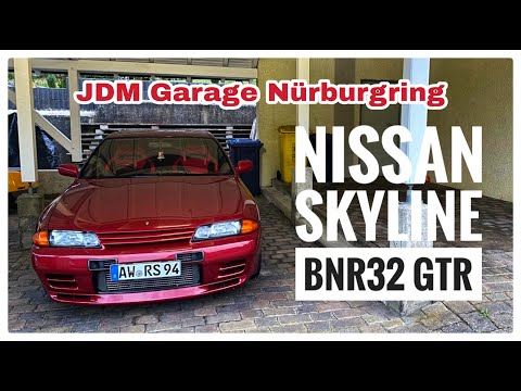 Nissan Skyline R32 GTR review !German! | JDM Garage Nürburgring
