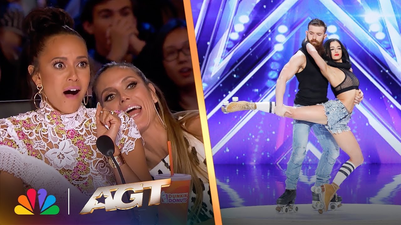 Billy & Emily England | Death-Defying Roller Skaters SHOCK The Judges! | America’s Got Talent
