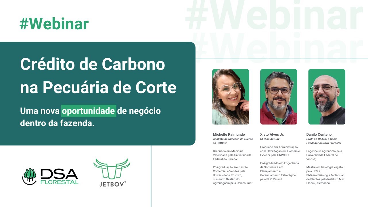 Webinar: Crédito de Carbono na Pecuária de Corte