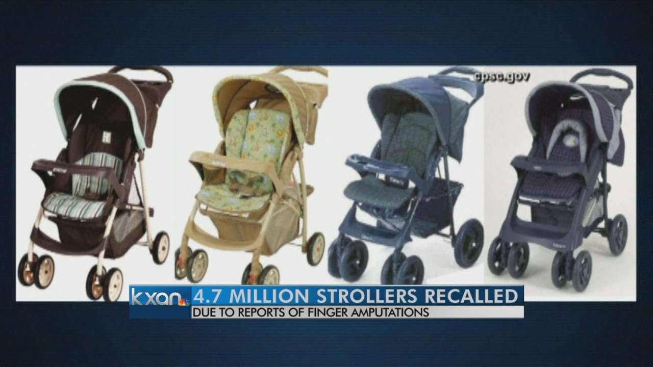 4.7 Million strollers recalled for amputation hazard