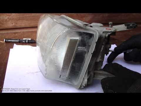How to adjust Toyota Camry headlight beam to: up down right and left