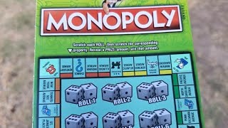 Oklahoma Lottery $5 Monopoly Scratch off ticket