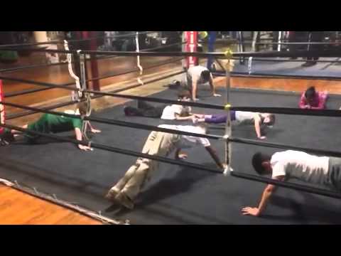 Push-up Contest at Boxing 4.27.15