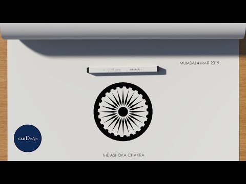THE  ASHOKA CHAKRA SKETCH | Agama | India