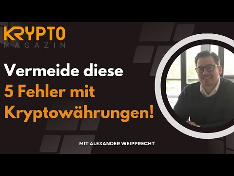 Vermeide diese 5 Fehler mit Kryptowährungen! 😱