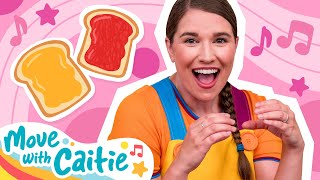 Move With Caitie! | Make a Sandwich With Your Body In Five Minutes! 🥜🍇 | Episode 7