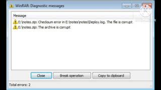 Download the video "Fix winrar diagnostic message Unexpected end of archive problem solve | winrar diagnostic message"