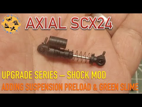 1/24 Scale Axial SCX24 | Free Shock Mod - Add Suspension Preload & Dampening Using Stock Shocks