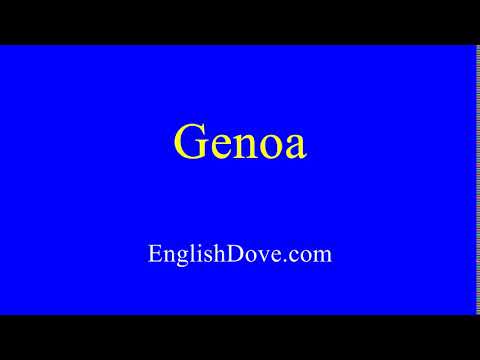 How to pronounce Genoa in American English.