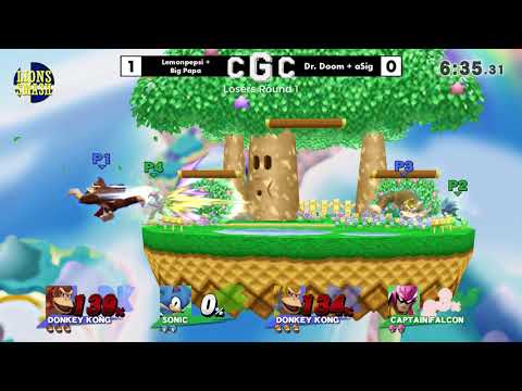 CGC Smash Fall 2017 - Lemonpepsi + Big Papa vs Dr. Doom + aSig - Smash 4 Doubles Losers Round 1