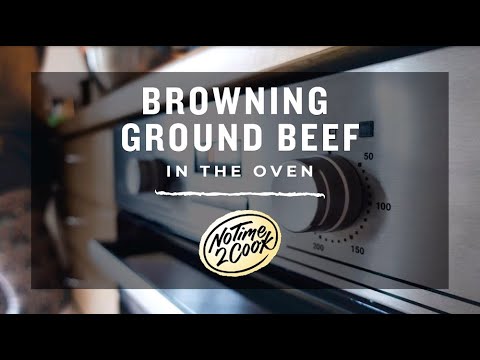 Browning Ground Beef in the Oven