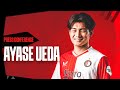 もう一度見る ?️ | Ayase Ueda's first official press conference at Feyenoord