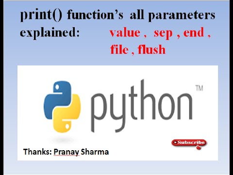 Print In Python Print Function All Parameters Explained