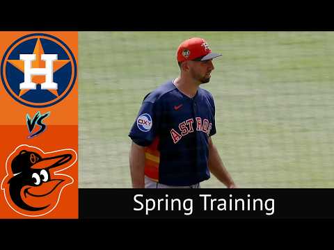 Astros VS Orioles Spring Training Condensed Game 3/4/26
