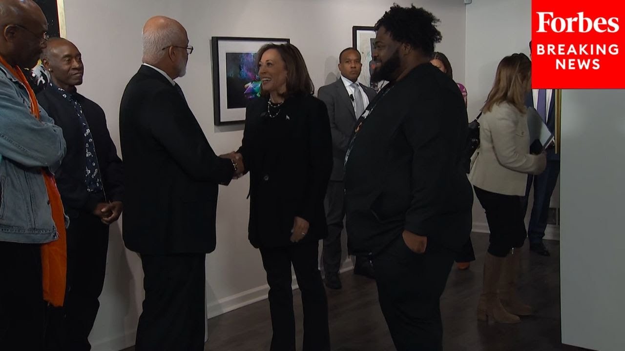 JUST IN: Vice President Kamala Harris Meets With People At An Art Studio In Detroit, Michigan