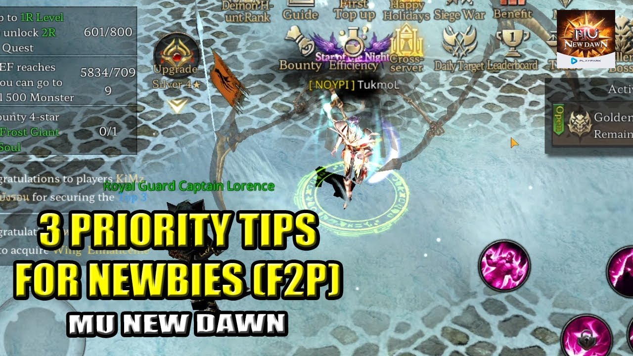 3 Priority Tips for Newbies - MU New Dawn (English subs)