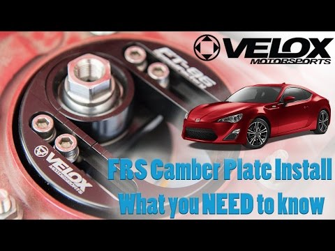 FRS/BRZ/86 Velox Camber Plates-Install Notes and Review Before Installing