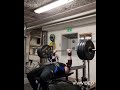 dead bench press 160kg 5 reps for 5 sets with close grip
