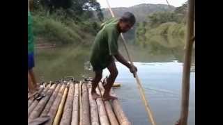 preview picture of video 'Raft-Ride on the Nan River    Nan     Thailand    2009'