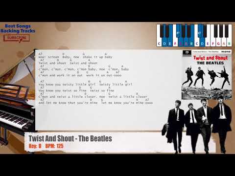 🎹 Twist And Shout - The Beatles Piano Backing Track with chords and lyrics