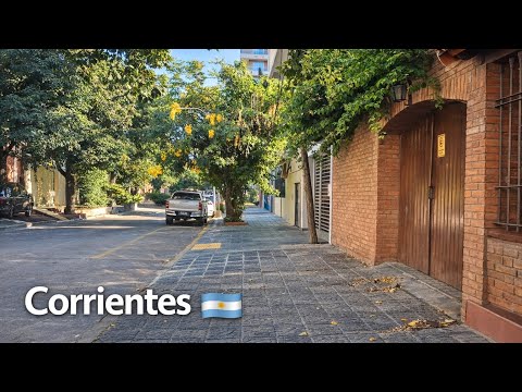 Corrientes Argentina Walking tour 🇦🇷 | Quiet Neighborhood Walk