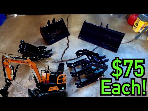 Acquisto di 4 accessori per miniescavatori cinesi: a buon mercato!