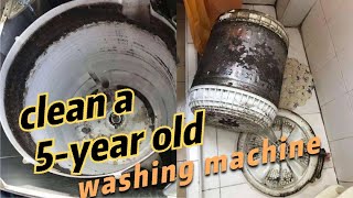 Clean a Panasonic washing machine that has been used for five years