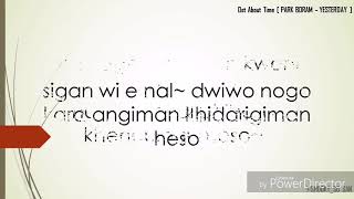 Yesterday - Park Boram [ Ost. About Time ] Easy Lyrics