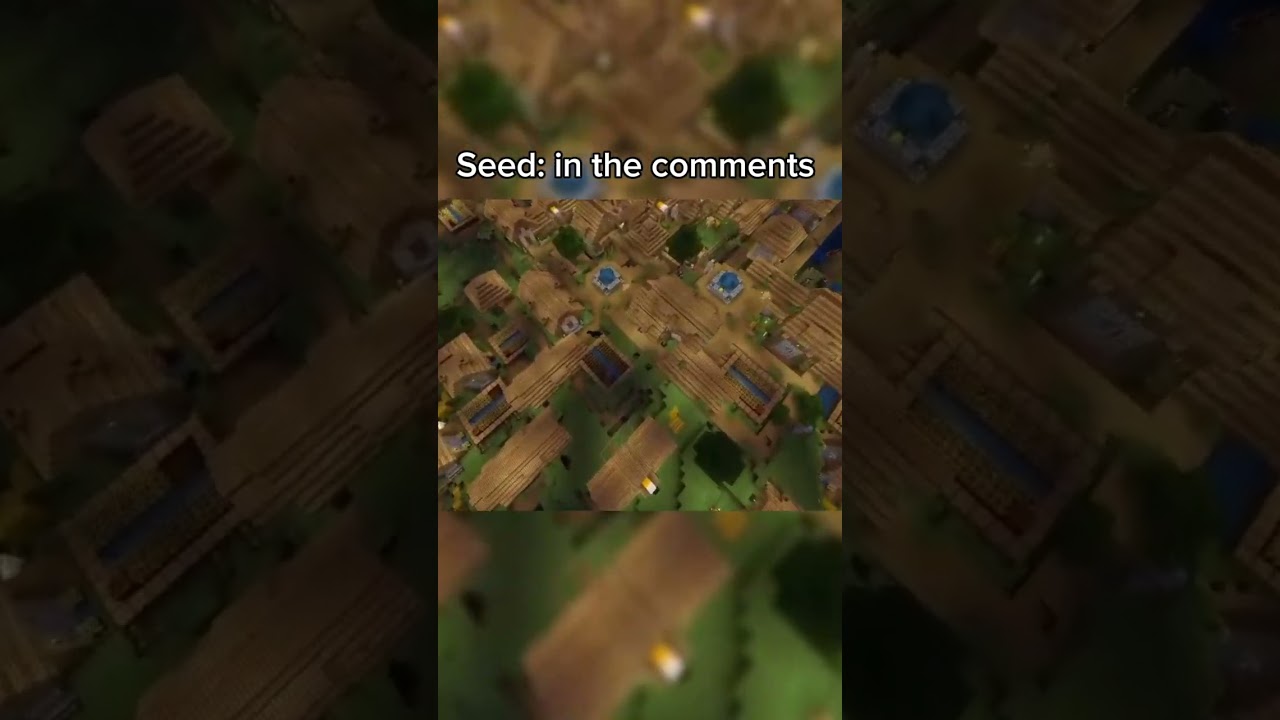 The biggest Minecraft village seed in 2024/2025  OMG😱 #minecraft #seeds #minecraftseeds