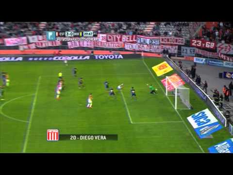 Gol de Vera. Estudiantes LP 3 - Boca 0. Fecha 4. Torneo Primera División 2014. FPT