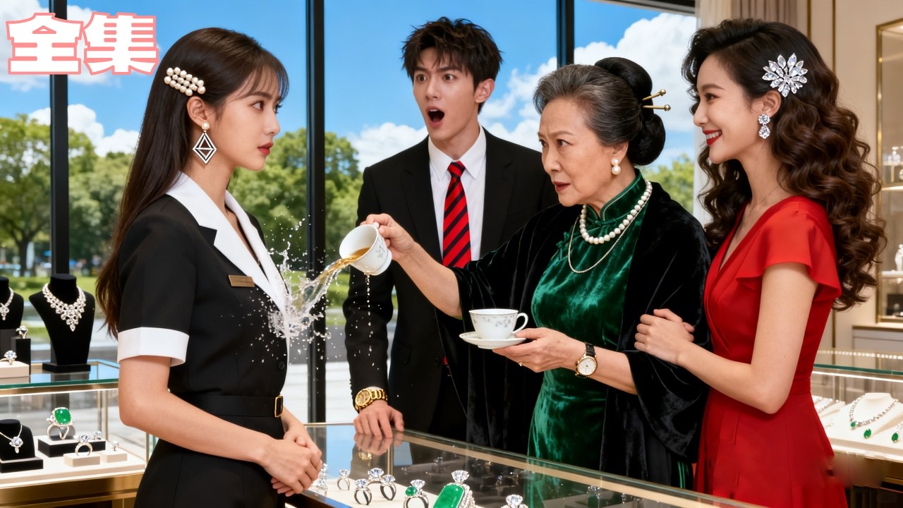 首富千金偽裝店員測試未婚夫全家，被未來婆婆當眾潑茶水罵窮酸，當眾嘲笑她配不上自家兒子，她摘掉工牌，他們全部癱倒在地！